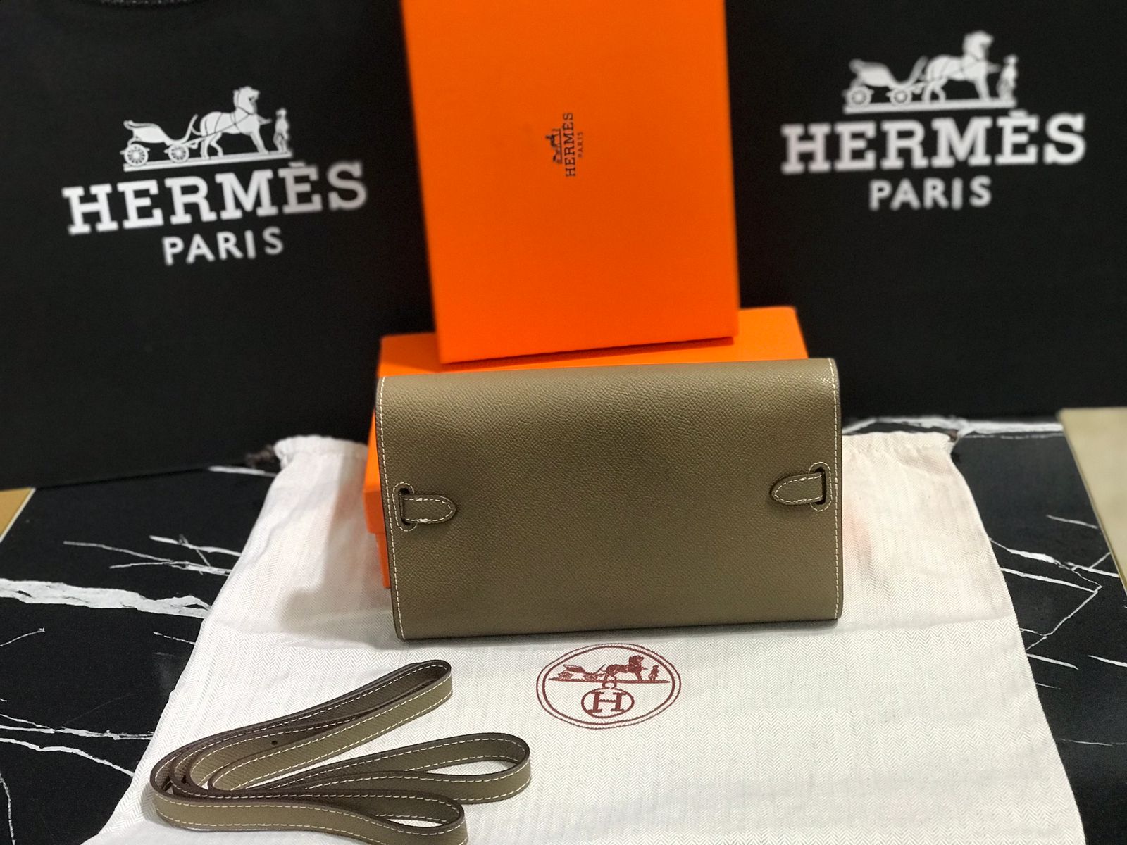 Hermes Verde Piel