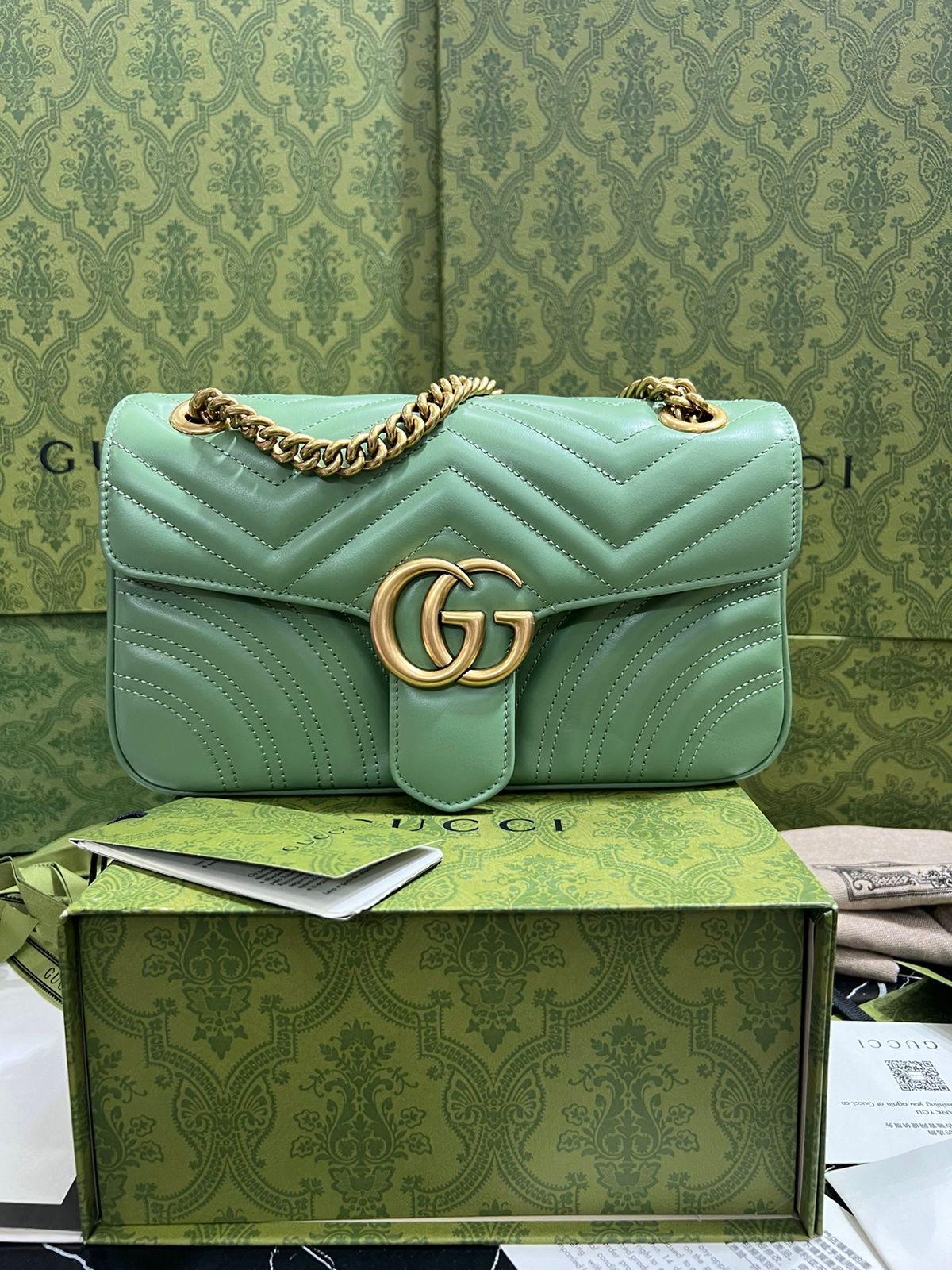 Gucci Verde Piel