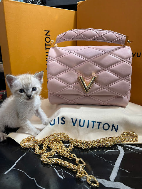 Louis Vuitton Rosa Pastel Piel