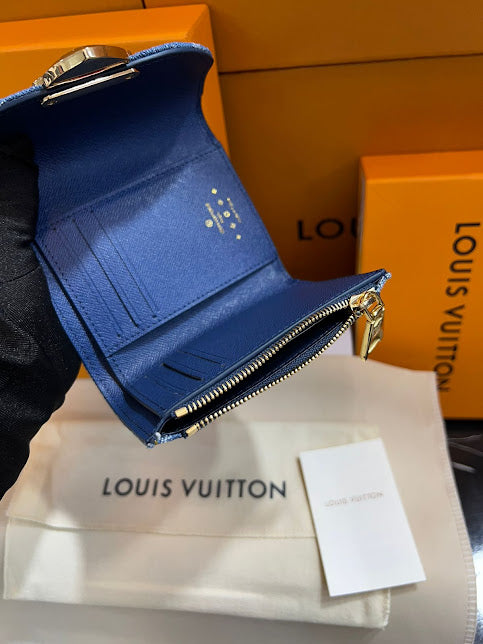 Louis Vuitton Azul Bordada Mezclilla