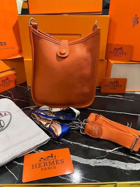 Hermes Naranja Piel