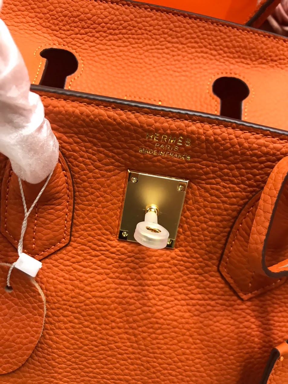 Hermes Naranja Piel