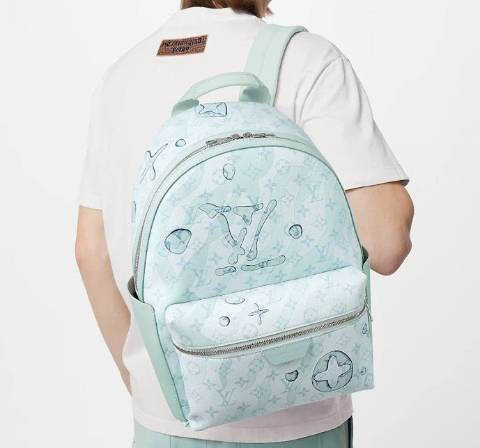 Louis Vuitton Azul Aqua Piel