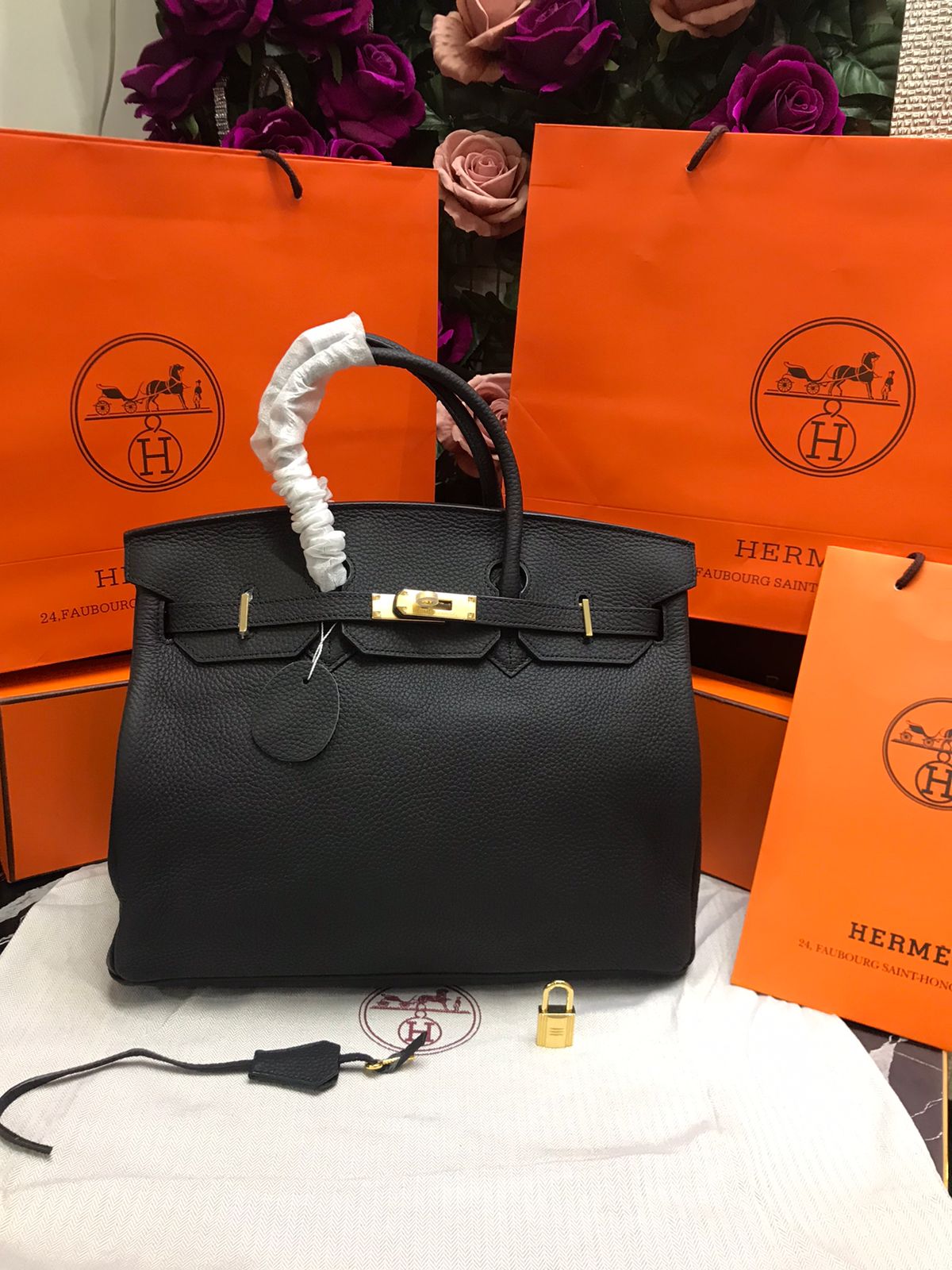 Hermes Birkin Negra Piel