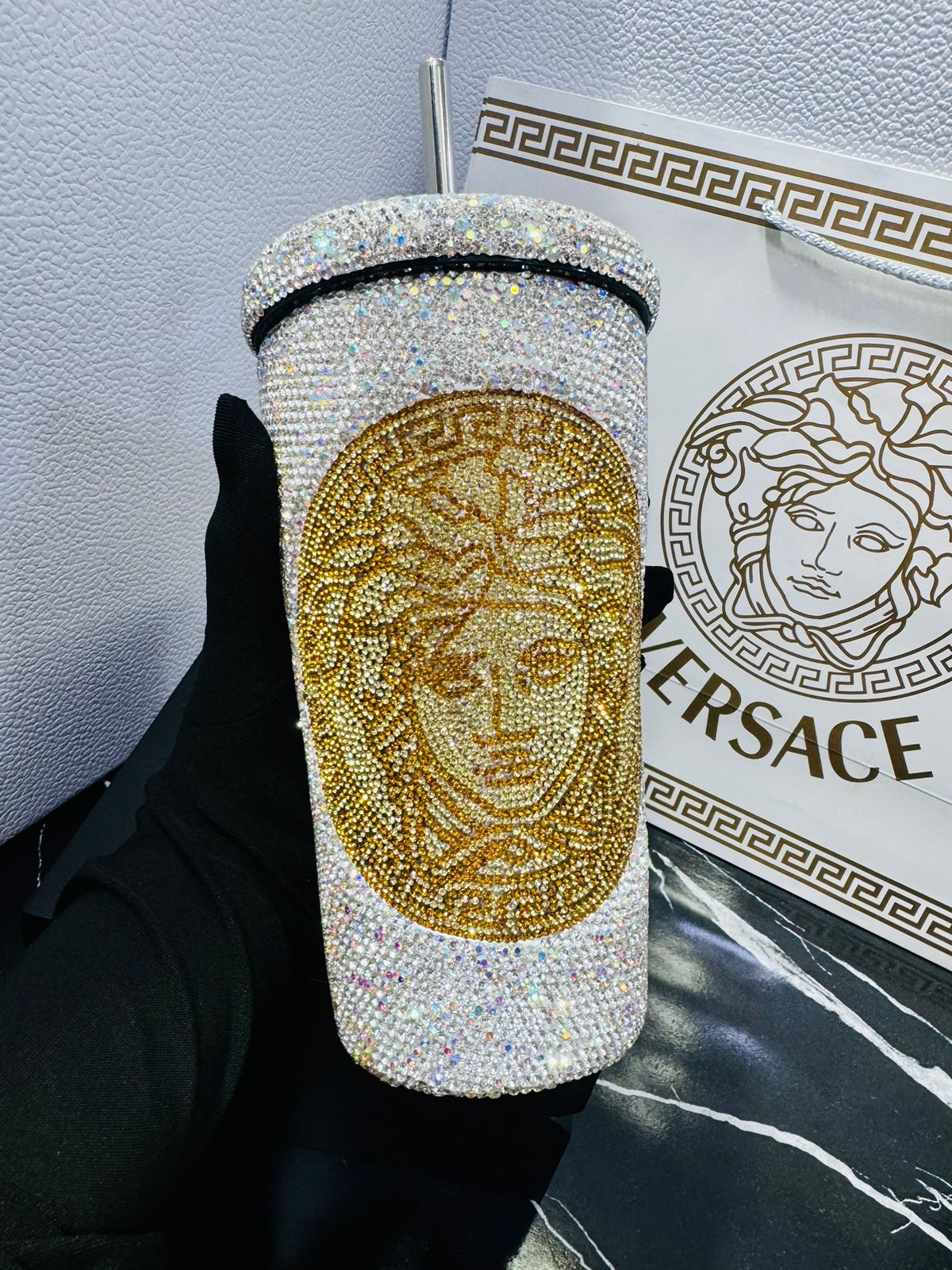 Versace termo blanco