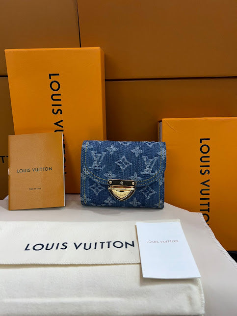 Louis Vuitton Azul Bordada Mezclilla