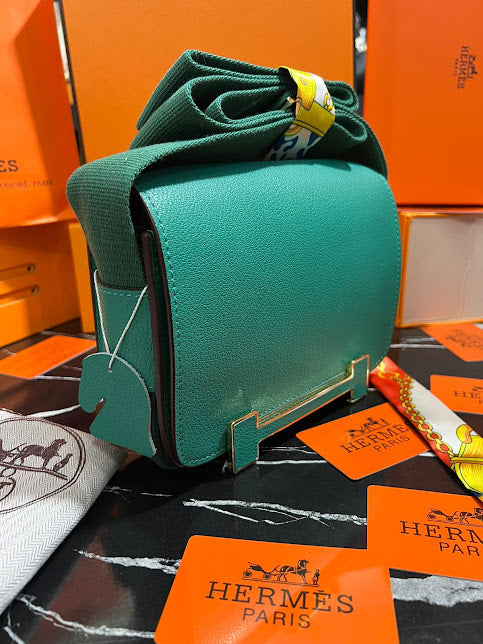 Hermes Verde Piel