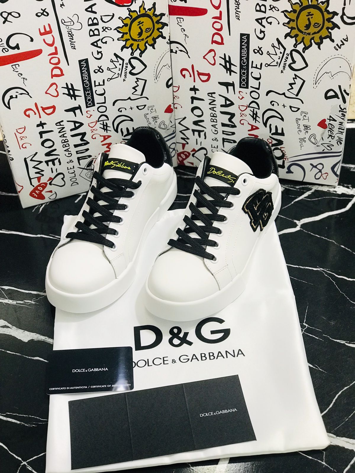 Dolce Gabbana Tenis color blanco con negro