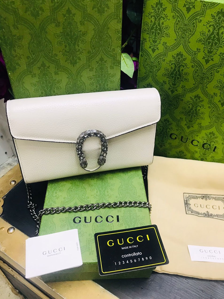 Gucci Blanco Piel Pequeña