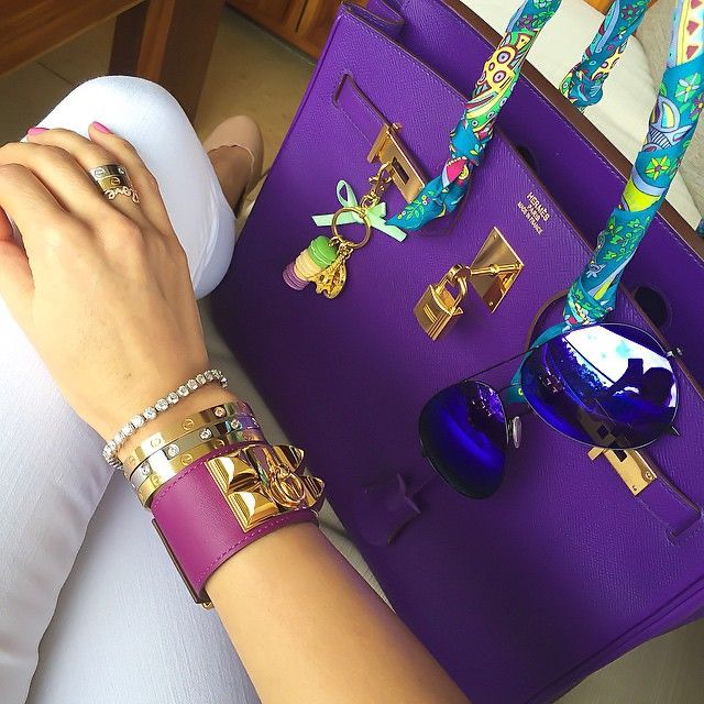 Hermes Birkin Morada Piel