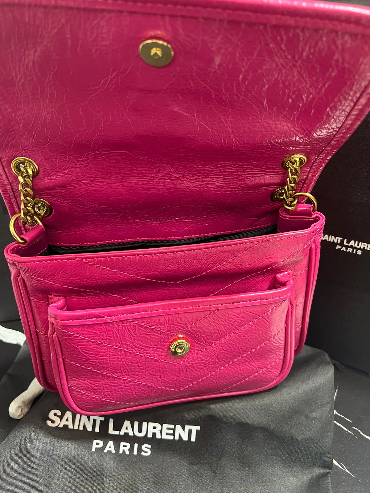 Saint Laurent Rosa Piel