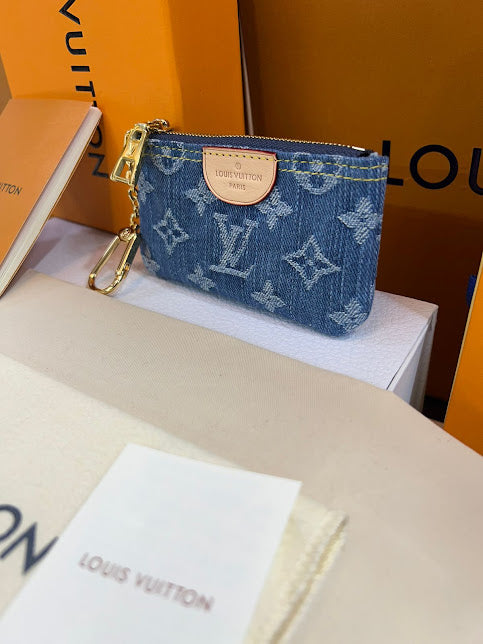 Louis Vuitton Monedero Mezclilla y Piel