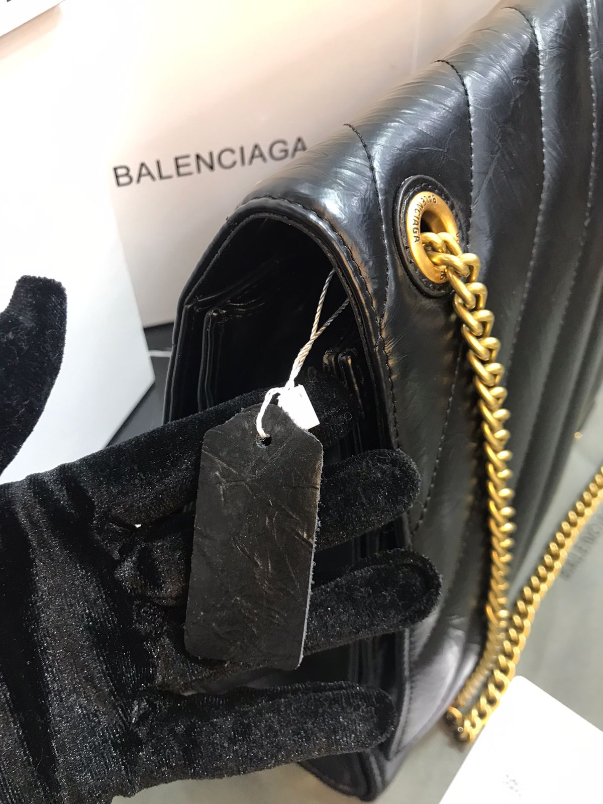 Balenciaga Negro Piel