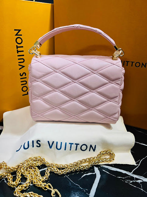 Louis Vuitton Rosa Pastel Piel