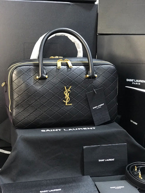 Saint Laurent Negro Piel