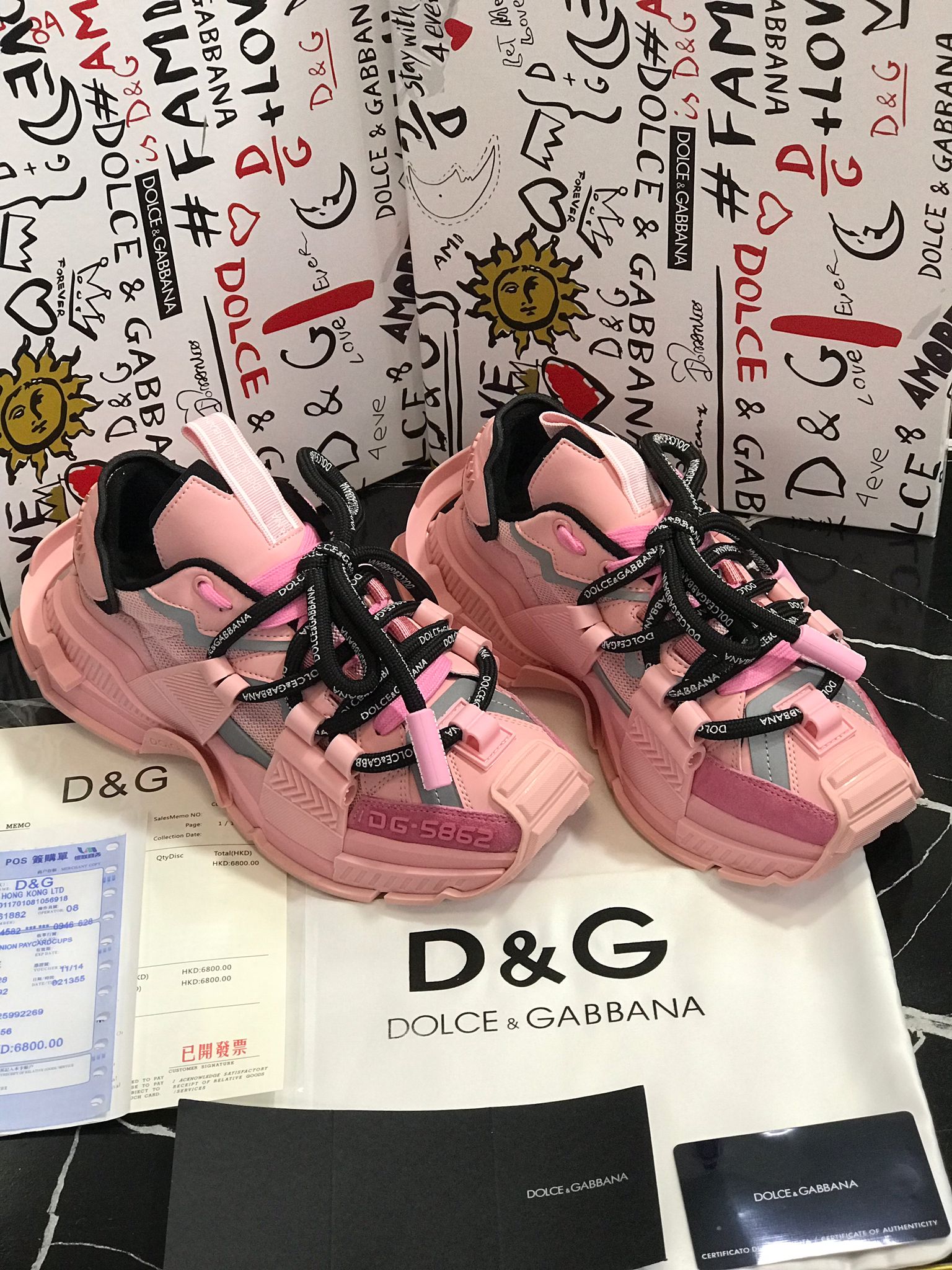 Dolce Gabbana Tenis color rosa