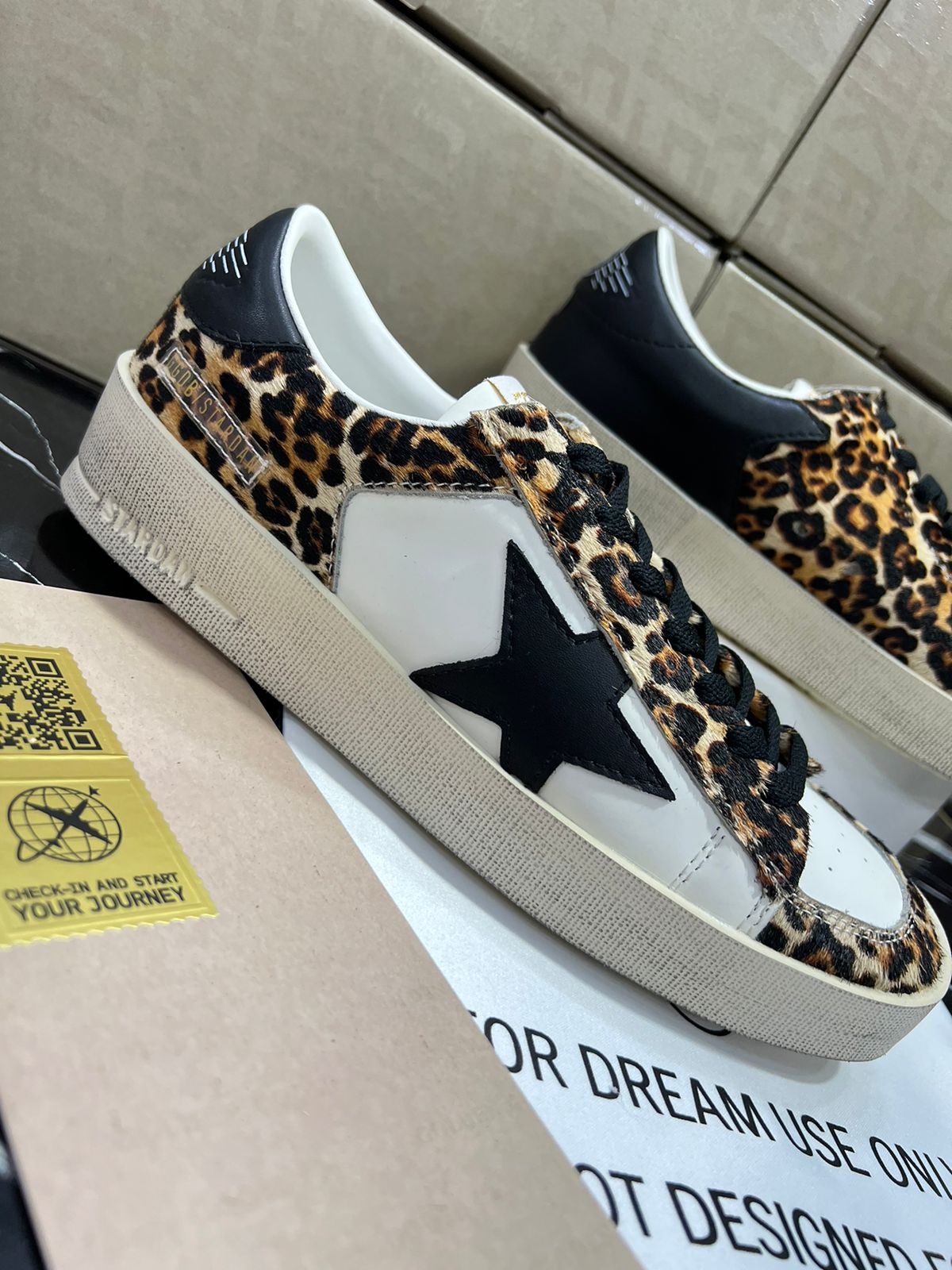 Golden Goose de leopardo Caballero