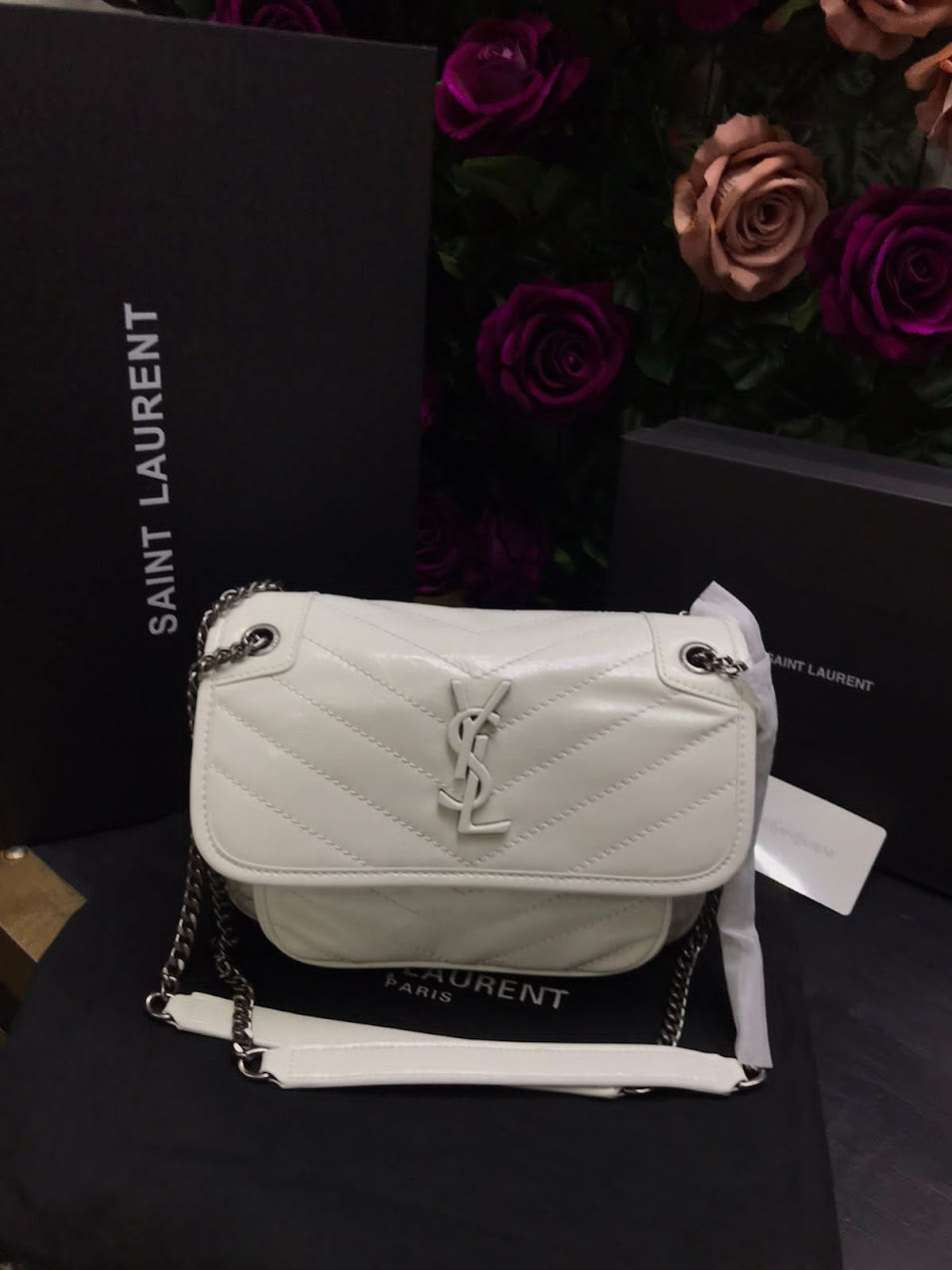 Saint Laurent YSL Blanco Piel