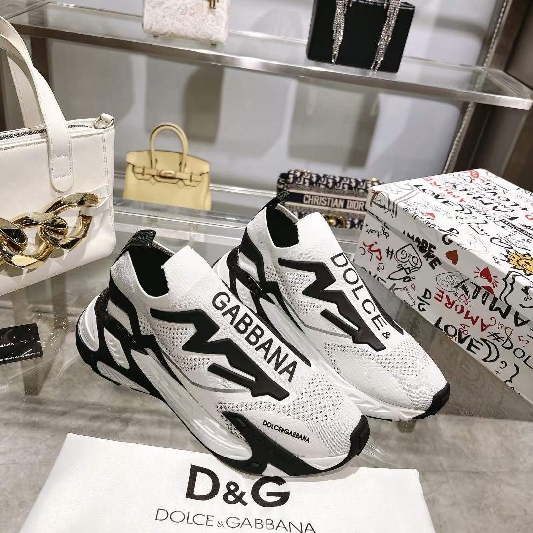 Dolce Gabbana tenis blanco con negro Caballero