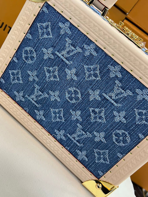 Louis Vuitton Azul Mezclilla Piel