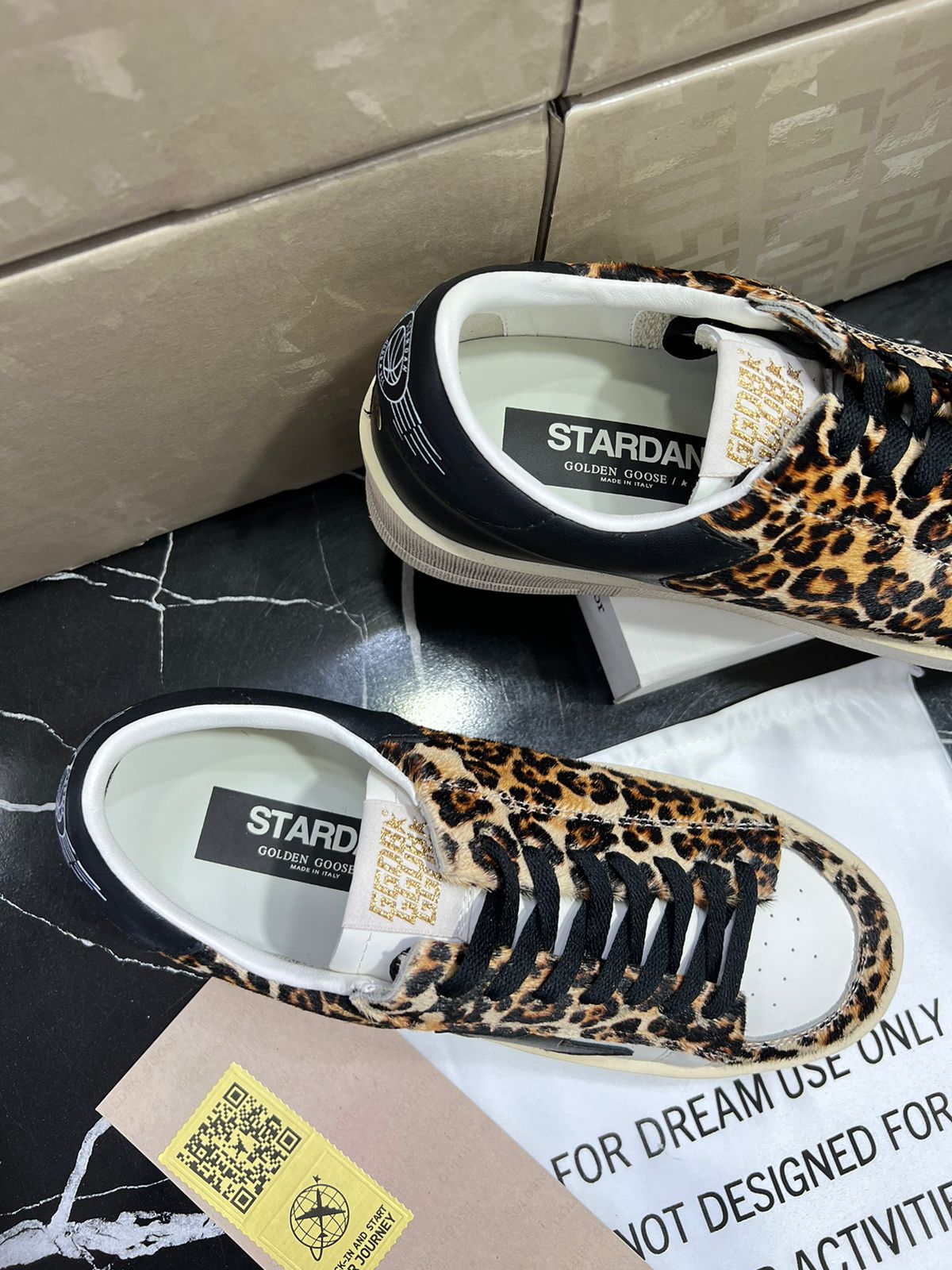 Golden Goose de leopardo Caballero