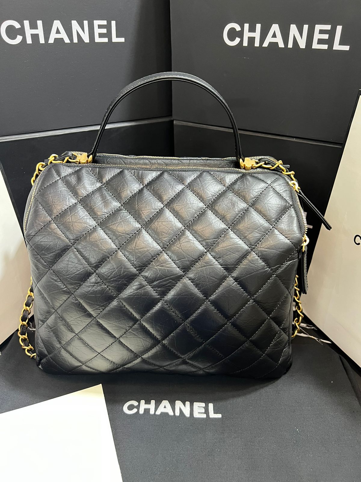 Chanel Negro Piel