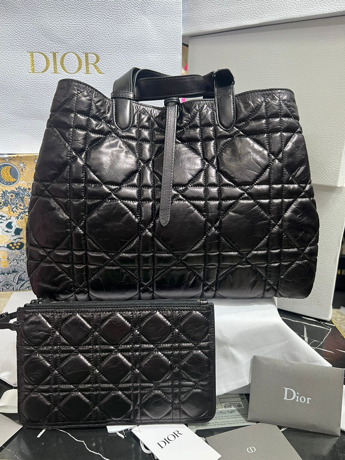 Christian Dior Negra Piel Cordero