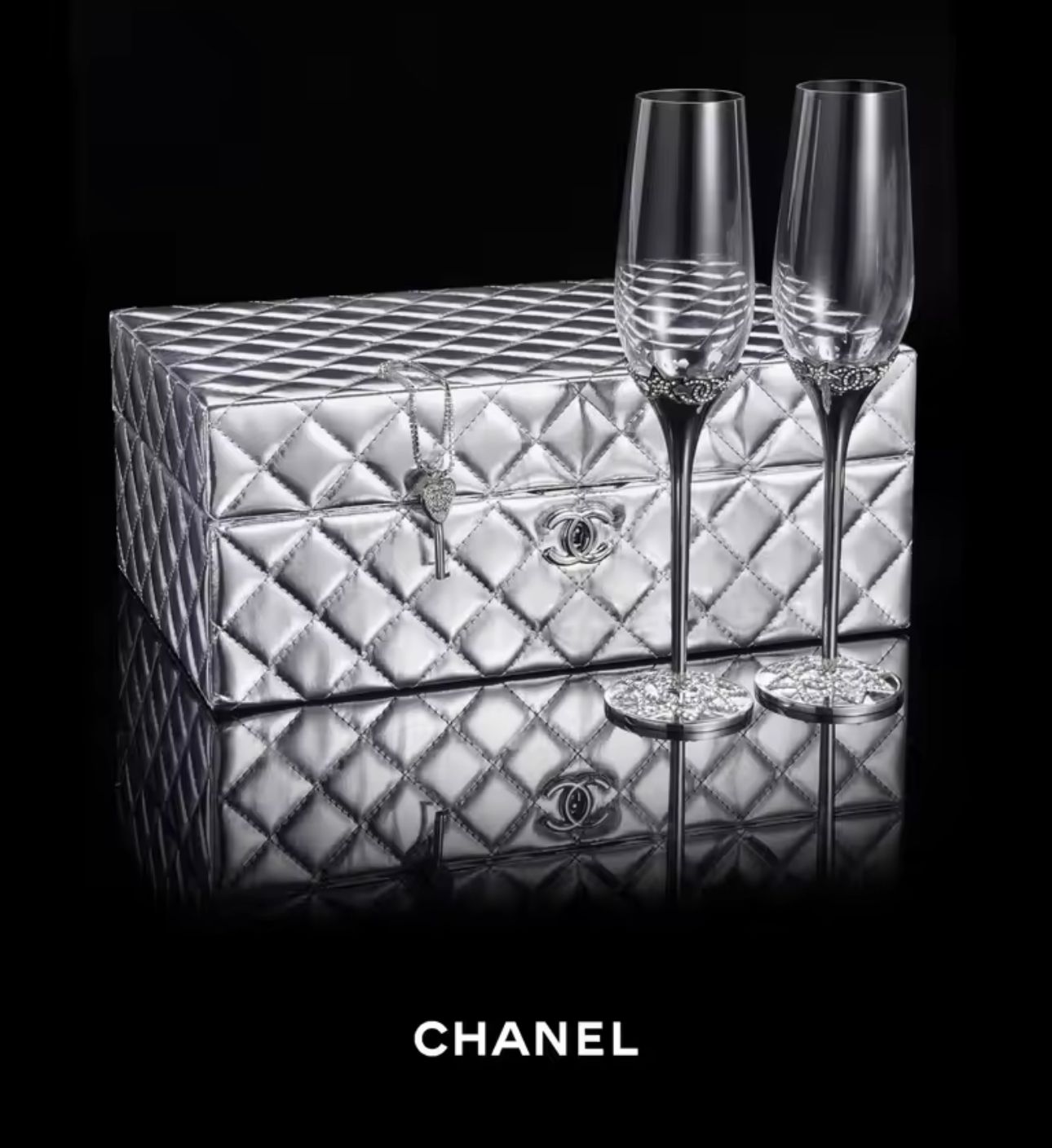 Copas para champagne Chanel