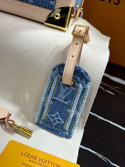 Louis Vuitton Azul Mezclilla Piel