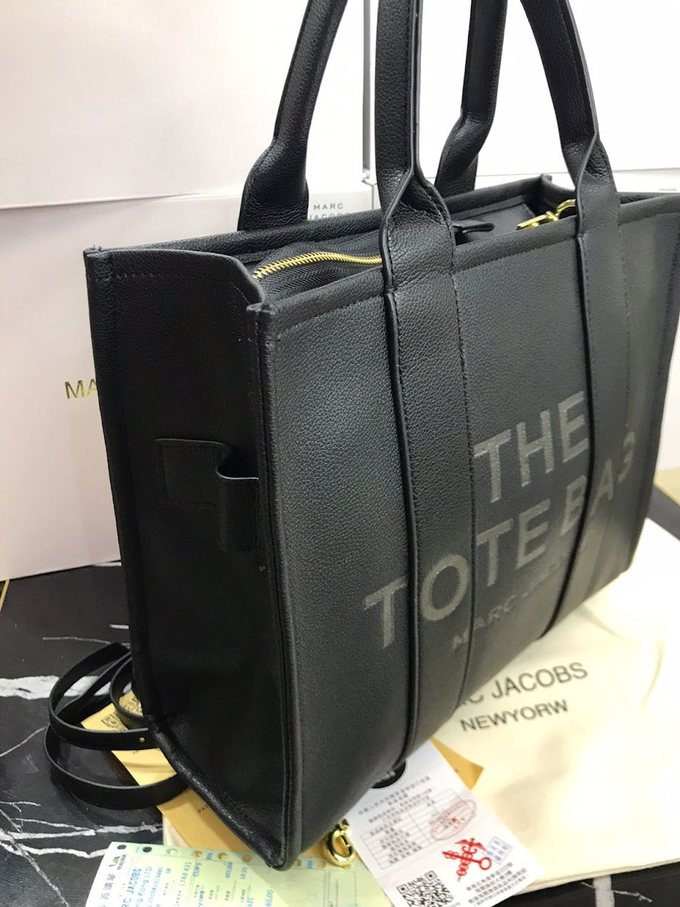 The Tote Bag Negra Piel