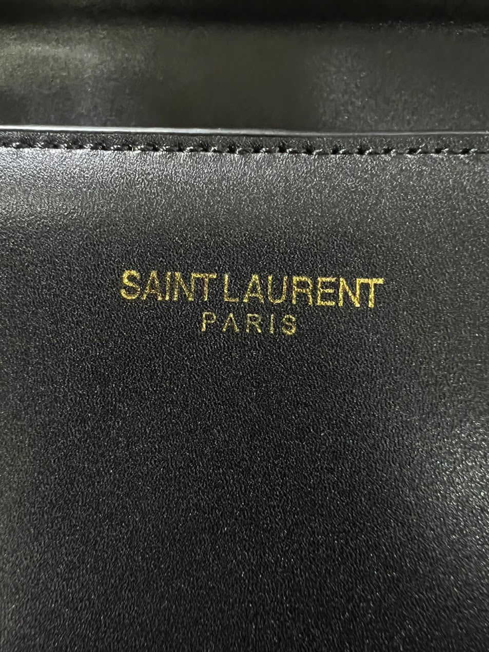 Saint Laurent YSL Negro Piel