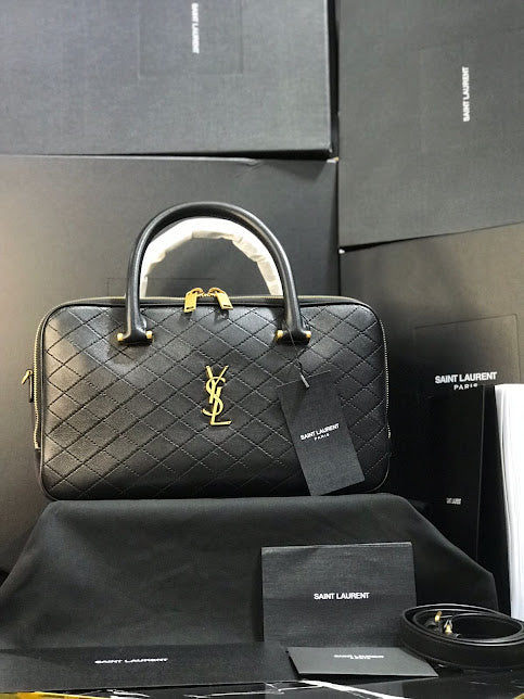 Saint Laurent Negro Piel