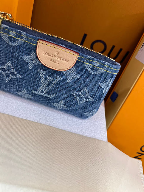 Louis Vuitton Monedero Mezclilla y Piel