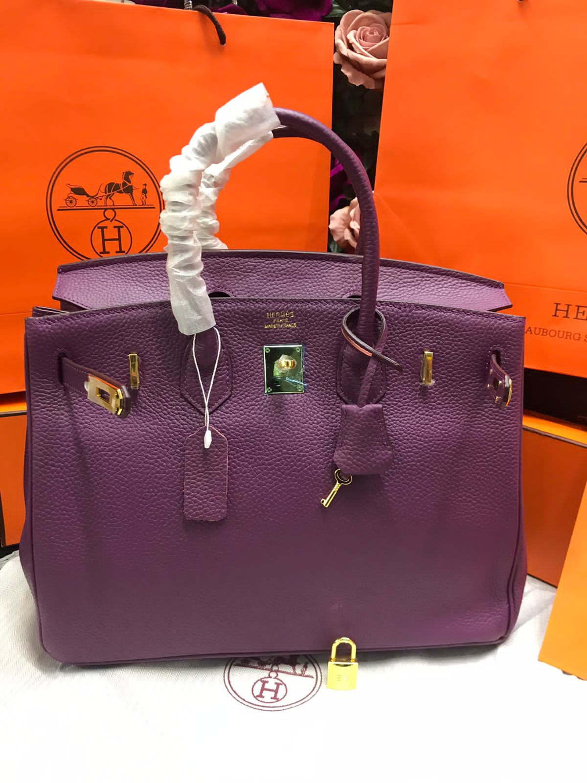 Hermes Birkin Morada Piel