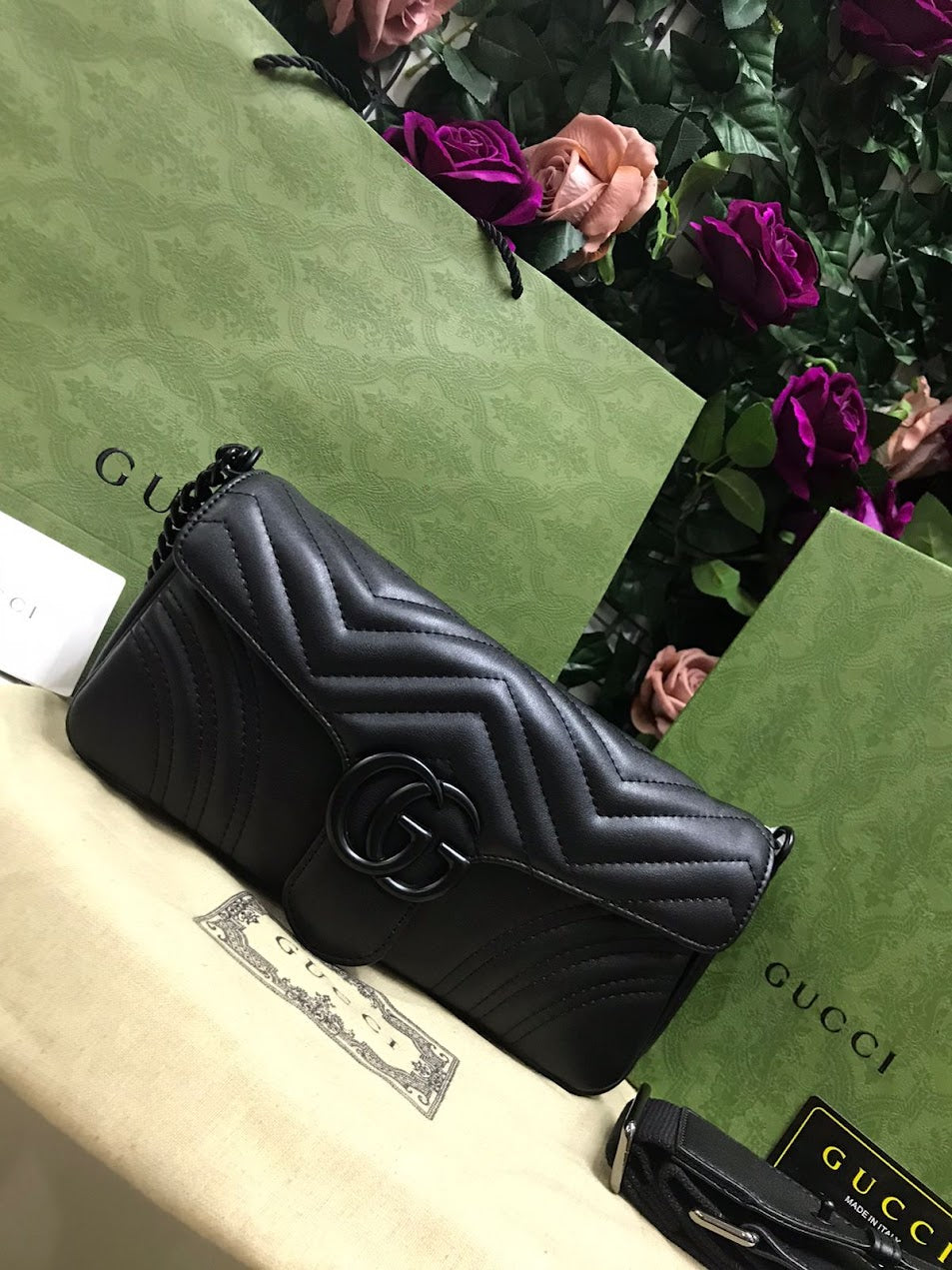 Gucci Negro Piel