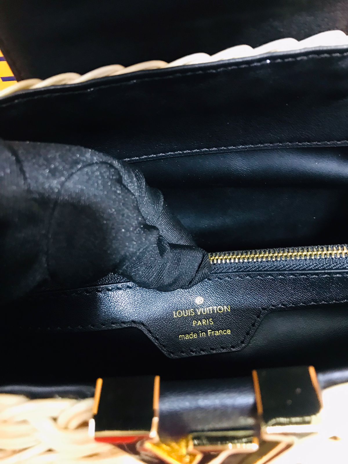 Louis Vuitton Edición Especial Mimbre tejida a mano correas de Piel