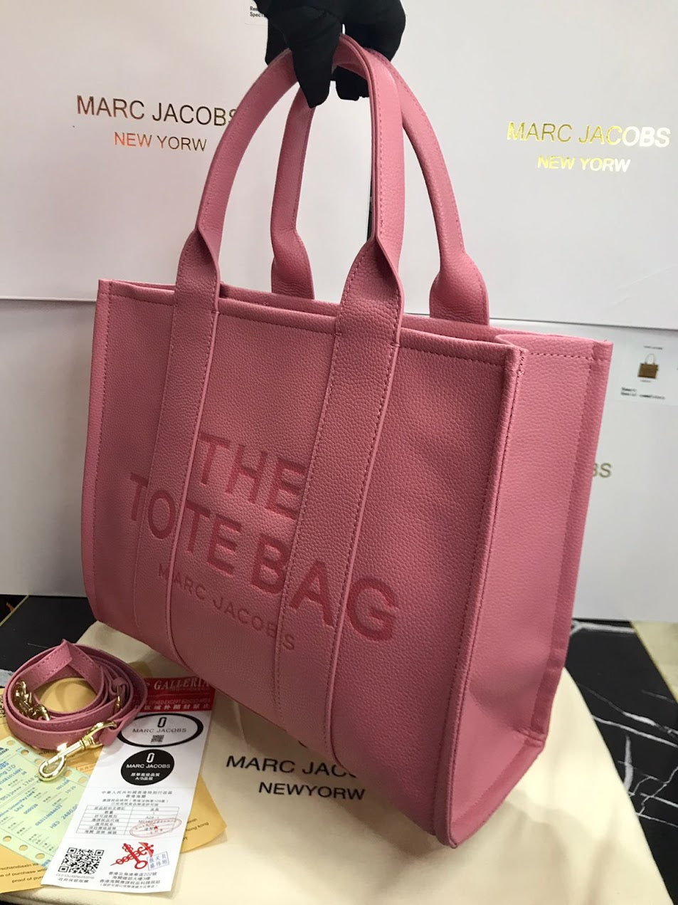 The Tote Bag Rosa Piel