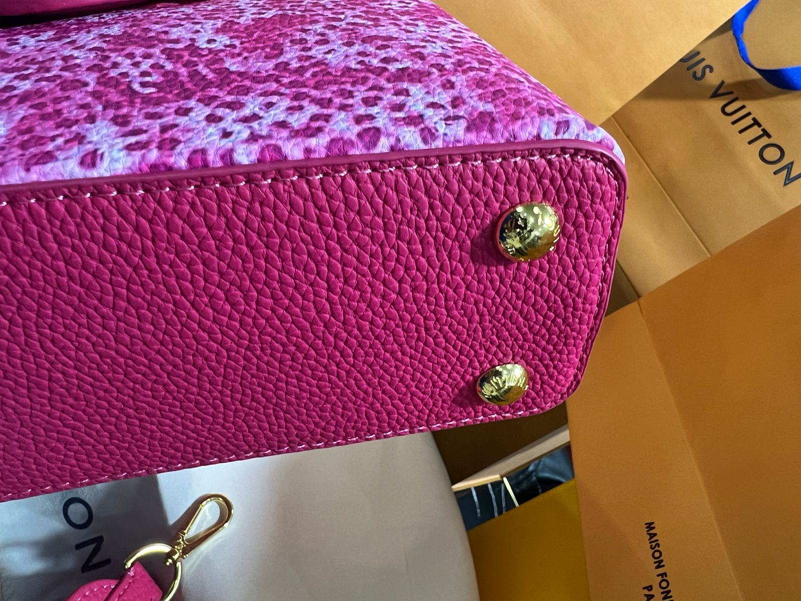 Louis Vuitton Capucine Edición Especial Rosa Piel