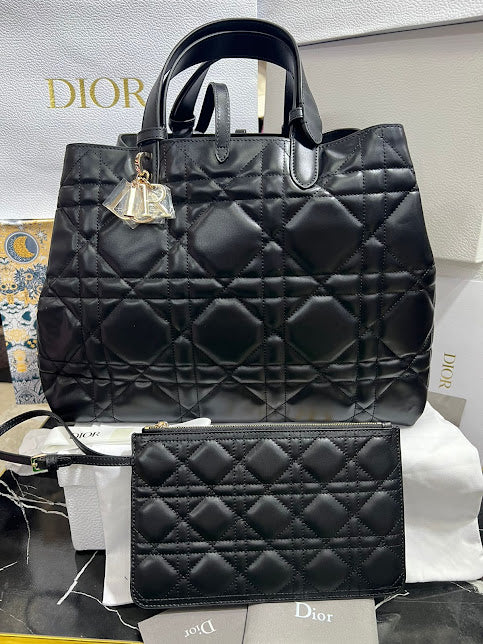 Christian Dior Negra Piel Cordero