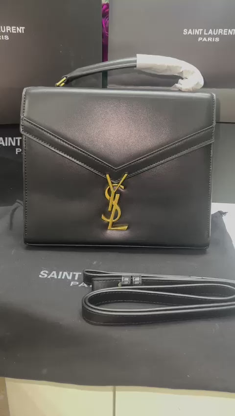 Saint Laurent YSL Negro Piel