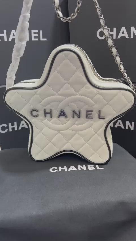 Chanel Estrella Blanco Piel