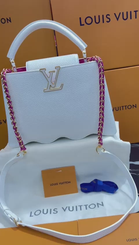 Louis Vuitton Blanca Piel