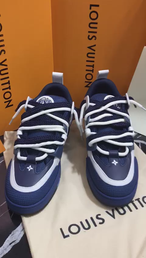 Louis Vuitton tenis azules Caballero