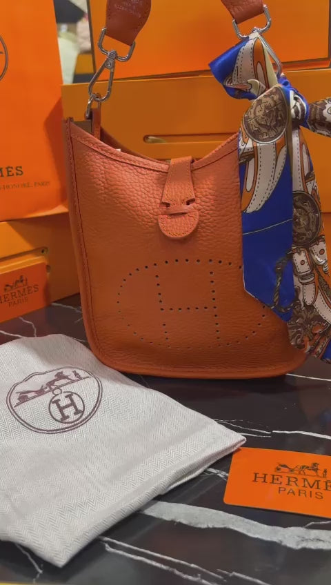 Hermes Naranja Piel