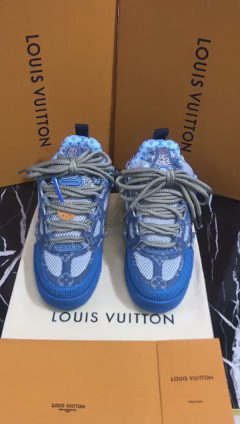 Louis Vuitton tenis azules Caballero