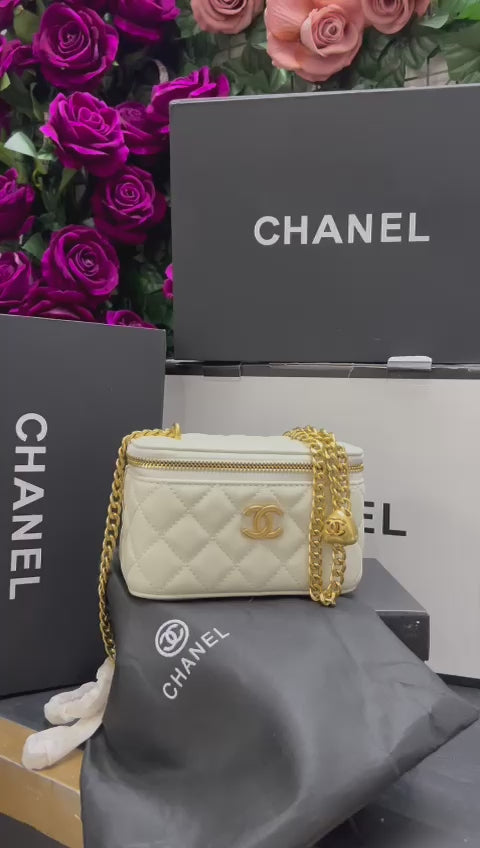 Chanel Blanca Piel Pequeña