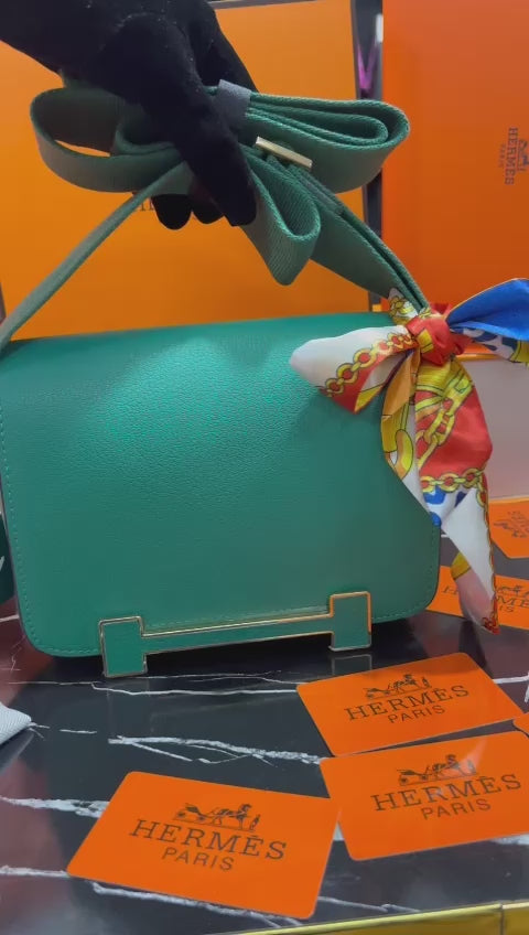 Hermes Verde Piel