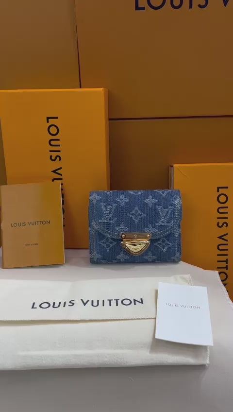 Louis Vuitton Azul Bordada Mezclilla