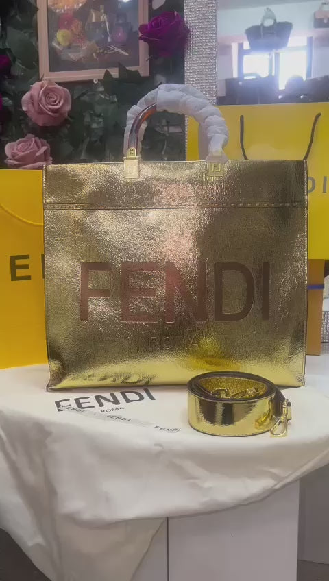 Fendi Dorada Piel