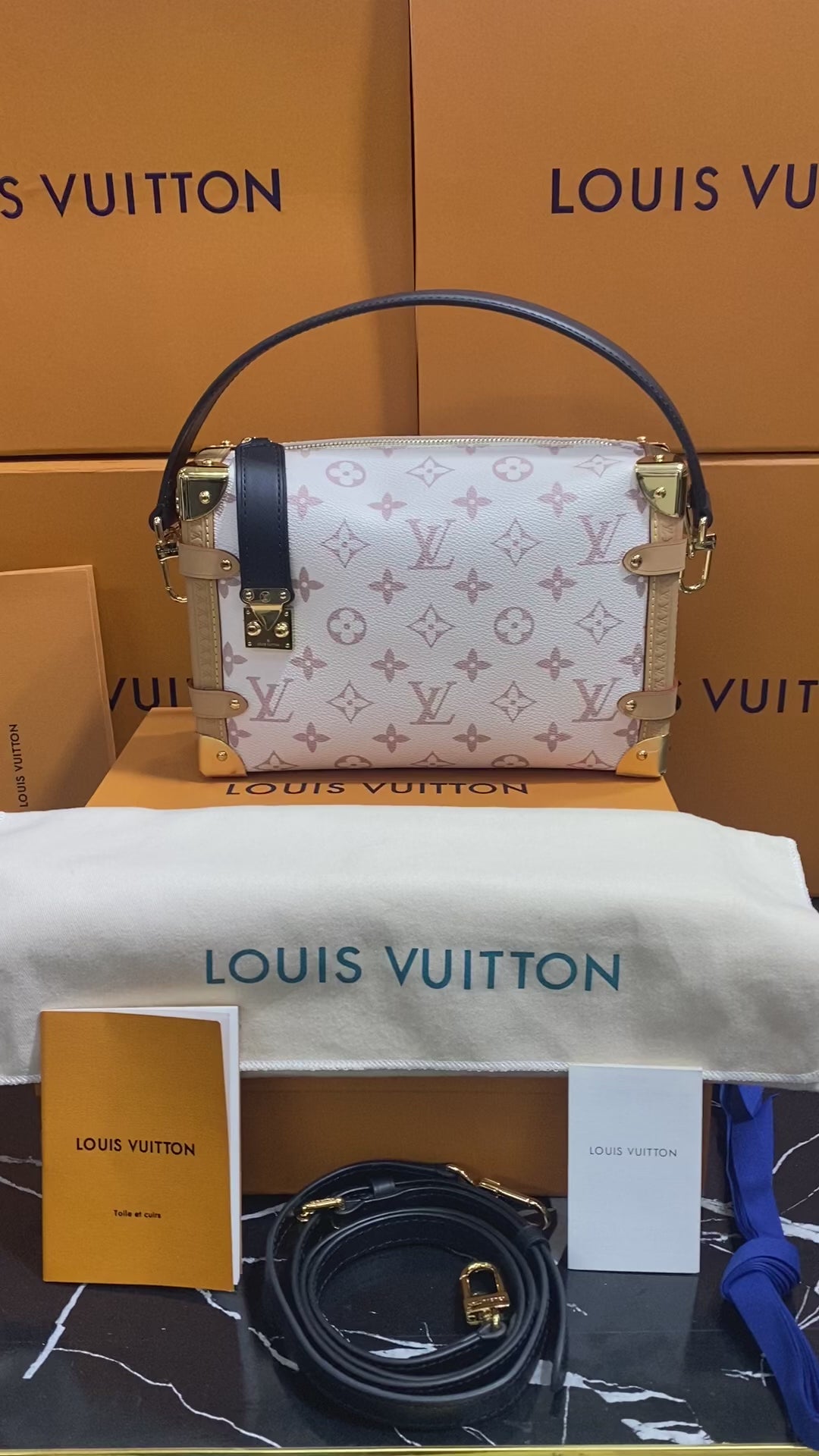 Louis Vuitton Blanca Asa Negro Piel